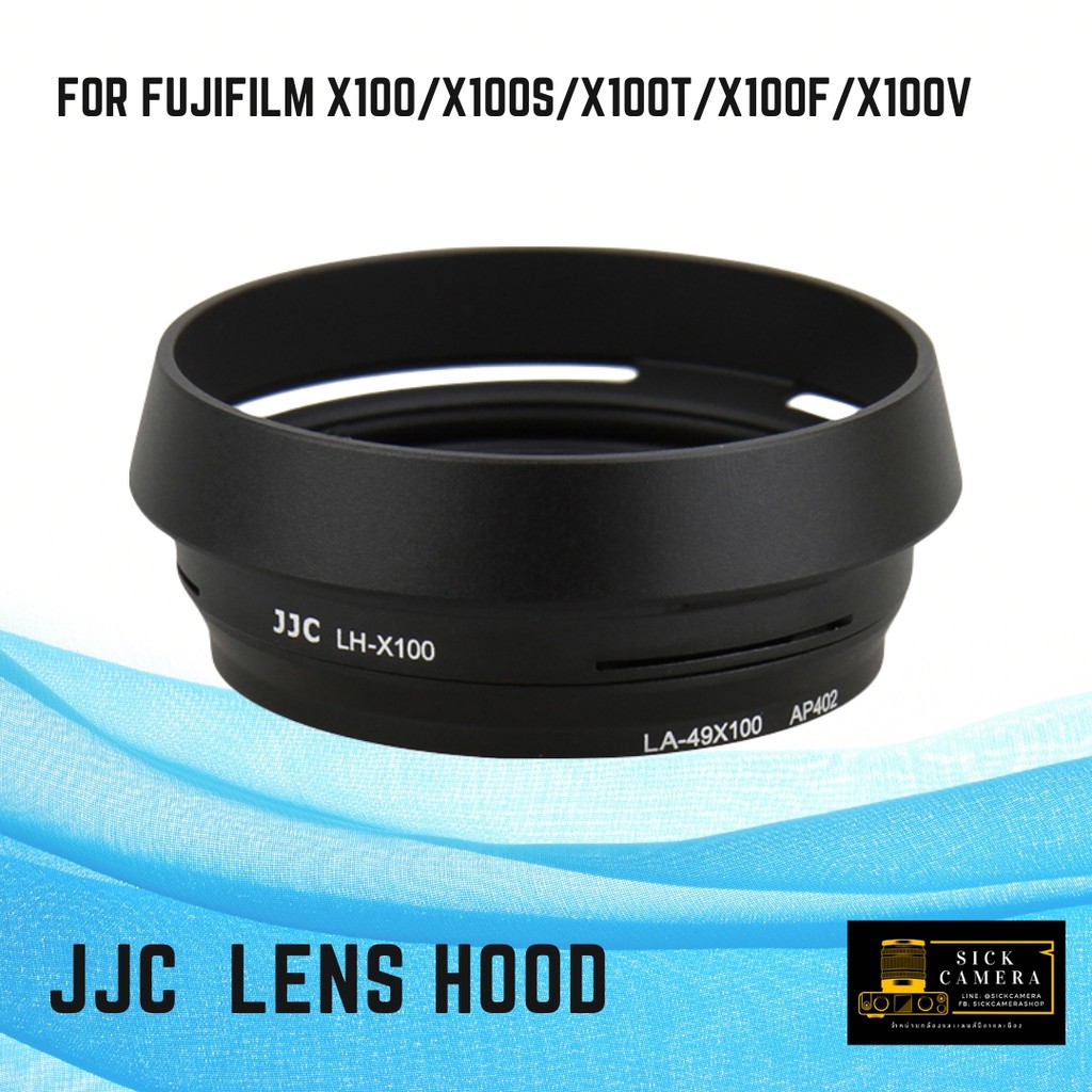 Fuji Lens Hood LHX100 for Fujifilm Fuji X100 X70 X100S X100T X100F X100V with 49mm Lens Adapter