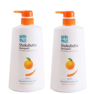 (1แถม1) โชกุบุสซึ ครีมอาบน้ำ Shokubutsu (ออเร้นท์ พีล ออย) 500ml