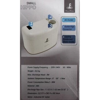 ปั๊มน้ำทิ้งแอร์ King Pump รุ่น Small Hippo กาลักน้ำแอร์ เดรนปั๊ม ปั๊มระบายน้ำทิ้ง ระบบปรับอากาศ
