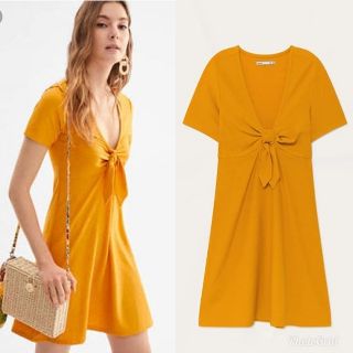 Lefties : Mustard Knotted Dress