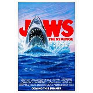 โปสเตอร์หนัง Jaws จอว์ส ฉลามนรกทะเลเดือด Movie Poster ภาพติดผนัง ตกแต่งบ้าน รูปติดห้อง ของสะสม ร้านคนไทย 77poster