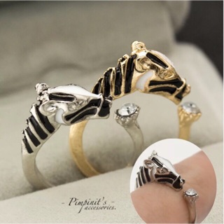 📬 พร้อมส่ง : แหวนม้าลายปรับขนาดได้ | Zebra Resizable Ring.