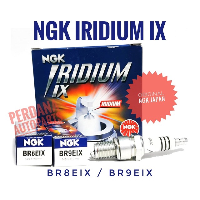 NGK Iridium IX BR8EIX (IW24), BR9EIX (IW27) made in Japan หัวเทียนมอเตอร์ไซค์ 2-Stroke ดั้งเดิมพร้อม