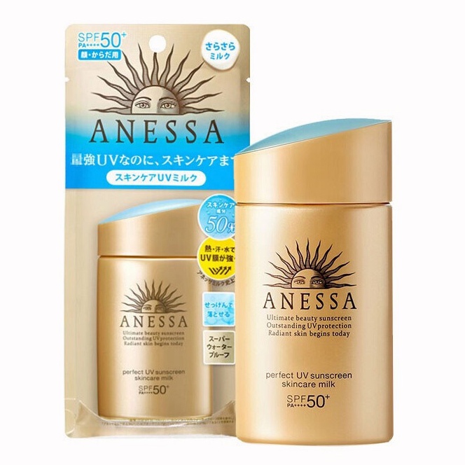 60 มล แอนเนสซ่า เพอร์เฟ็ค ยูวี ซันสกรีนมิลค์ . Anessa Perfect UV Sunscreen Skincare Milk/annessa กัน