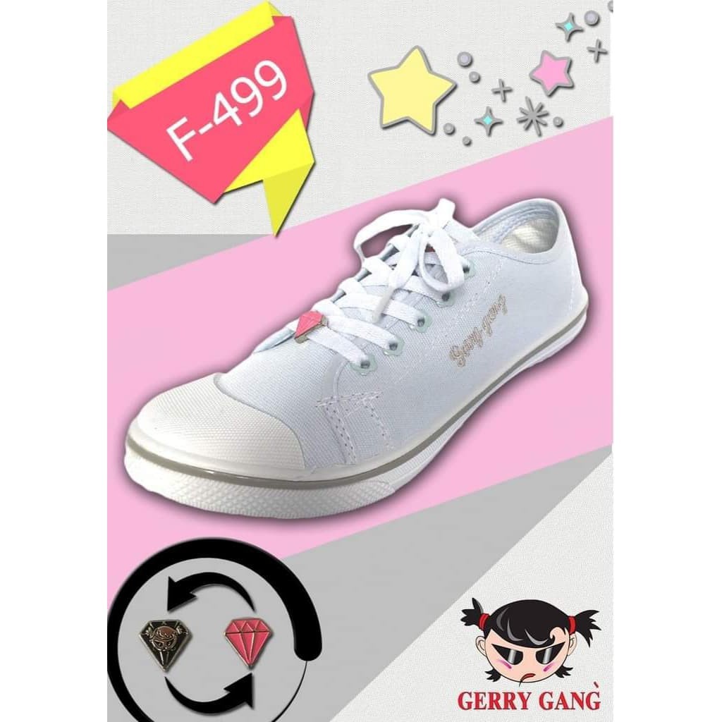 GERRY GANG รองเท้านักเรียน รองเท้าพละ  หญิง รุ่น F499 ตัวใหม่ล่าสุด