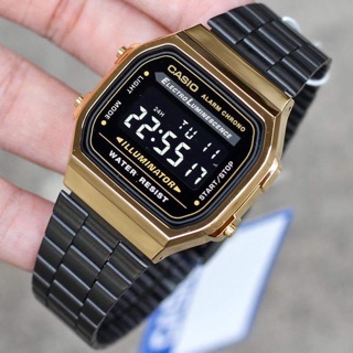 Casio ดำทอง a168wegb-1bef