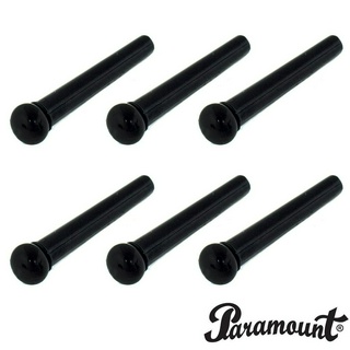 Paramount BP004 (Black) หมุดกีตาร์ หมุดกีตาร์โปร่ง 6 ตัว (Bridge Pin for Acoustic Guitars / Pack of 6 PCS)