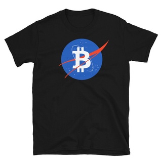 ขายดี เสื้อยืด พิมพ์ลาย Bitcoin Moon Space Crypto BTCBitcoin Moon OOaagk33EBleba60 สไตล์คลาสสิก