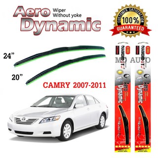 ใบปัดน้ำฝน Aero Dynamic (Diamond eye) ขนาด 20" 24" นิ้ว สำหรับ TOYOTA CAMRY 2007-2011 จำนวน 1 คู่