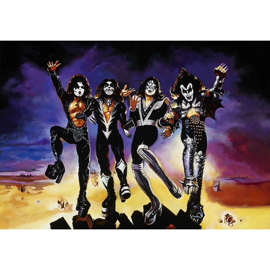 โปสเตอร์ วงKiss Band วงคิส Rock Poster รูปภาพติดห้อง ตกแต่งผนัง โปสเตอร์วงดนตรี โปสเตอร์ติดผนัง โปสเ