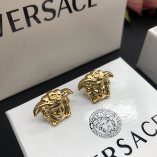 【พร้อมส่ง】Versace ต่างหูสตั๊ด สเตนเลส ผ้าสักหลาด หนา 10 มม. สีโรสโกลด์ เครื่องประดับ สําหรับผู้หญิง ขายส่ง 33