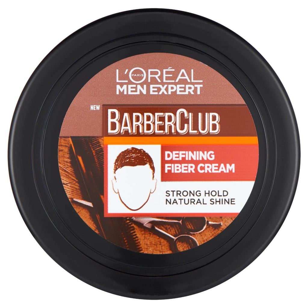 พร้อมส่ง ของแท้ L'Oreal Men Expert Barber Club Defining Fiber Cream/Matte Molding Clay/Slick Fixing Pomade 75ml(Importef