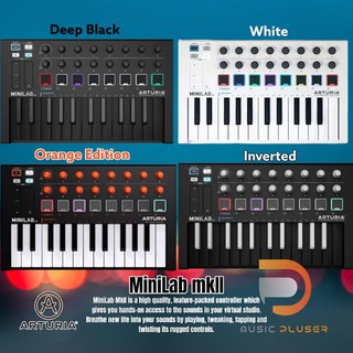 Arturia MiniLab mkII Midi Keyboard ขนาด 25 คีย์ แบบพกพา ลิ่มเล็ก พร้อม Software VST ในตัว สามารถต่อ Sustain เพิมได้