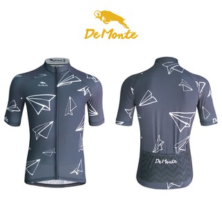 DeMonte Cycling เสื้อจักรยานผู้ชาย ลายจรวดกระดาษ เนื้อผ้า drymax pro ระบายอากาศดีมาก