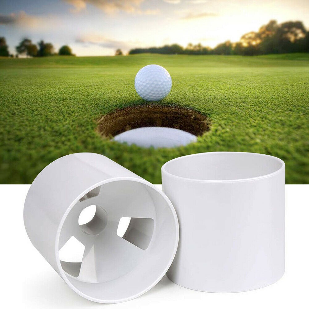 Golf Hole Cup for Practice Putting Green - Easy to Install, USGA Approved, 2-Pack Golf Putting Cups - Golf Accessories