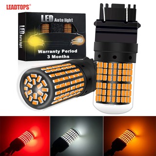 LEADTOPS 2 ชิ้น T20 1156 1157 หลอดไฟ LED ไฟเลี้ยว ไฟสำรอง 7440 7443 3156 3157 ไฟถอยหลัง ไฟท้าย 144-EX ชิปเซ็ต 1200 ลูเมน