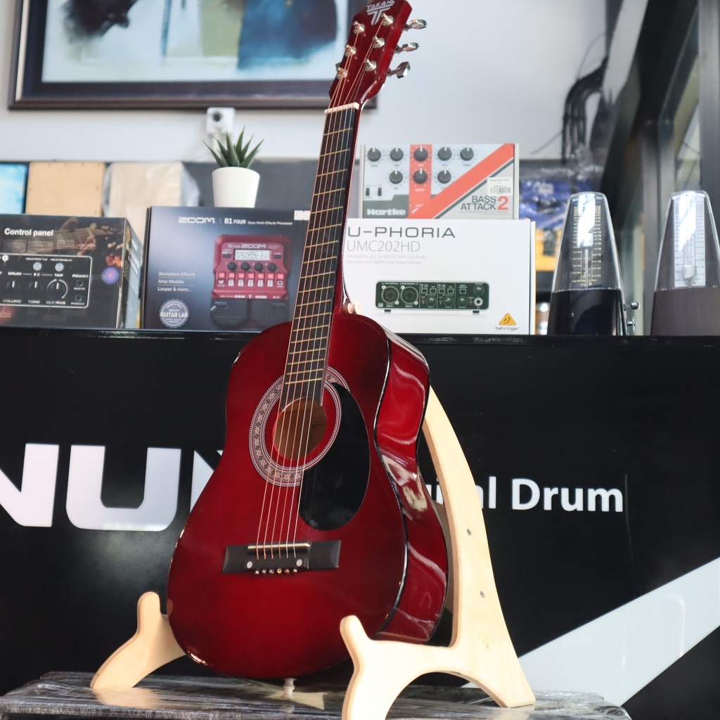 [รุ่นขายดี-📸] กีตาร์โปร่ง Takane ทาคาเนะ 30 นิ้ว เลือกสีได้ พร้อมเซตของแถม พกพาง่าย ฟรี ปิ๊ก3อัน ใบคอร์ด ปิ๊กกาด(คละแบบ) - รูปที่ 2