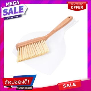ชุดแปรงปัดพร้อมที่โกยผงด้ามสั้น ACCO MOKU 14 นิ้ว สีขาว ไม้กวาดและที่โกยผง BRUSH SET ACCO MOKU 14" WHITE อุปกรณ์ทำความสะ