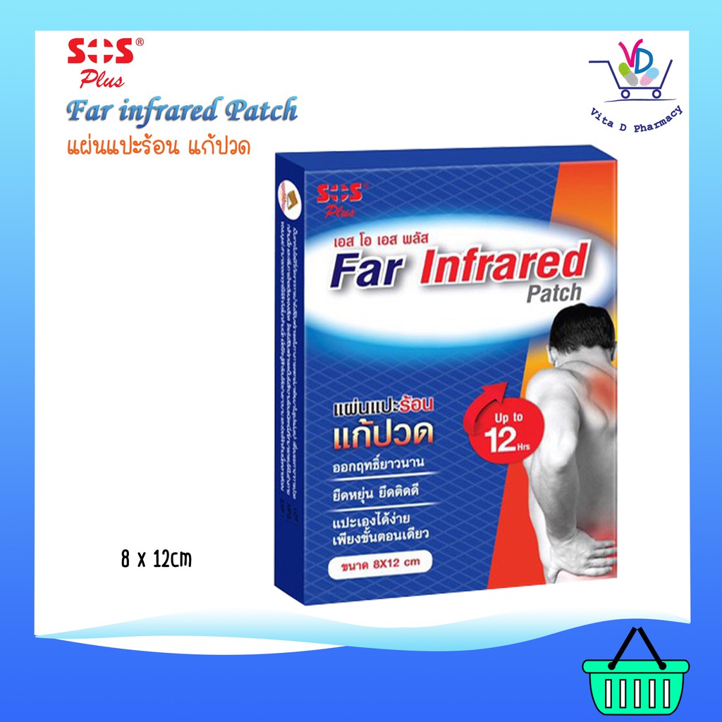 SOS PLUS FAR Infrared PATCH 8X12 cm 4ซอง/กล่อง