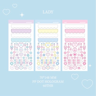 lady sticker สติกเกอร์ไดคัท