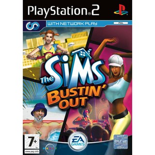 The Sims Bustin Out ps2 แผ่นเกมส์ps2 เกมเพล2 เกมplay2