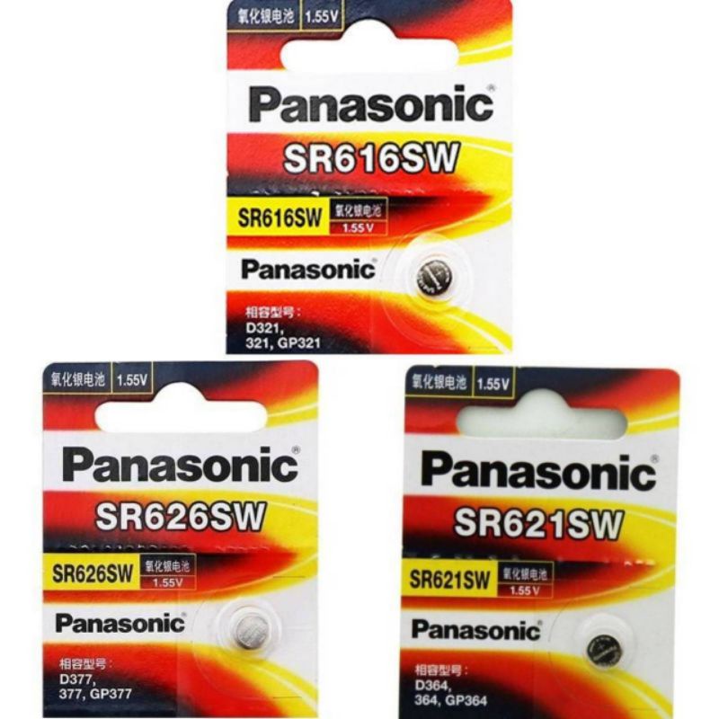 ถ่านกระดุม Pana sonic SR626SW, SR621SW, SR616SW 1.55V