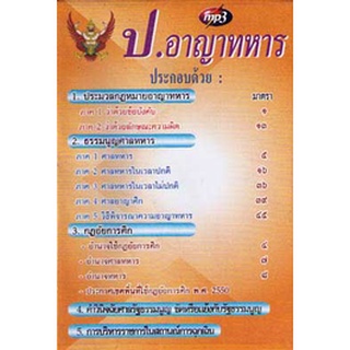 MP3 ประมวลกฎหมายอาญาทหาร ธรรมนูญศาลทหาร กฎอัยการศึก