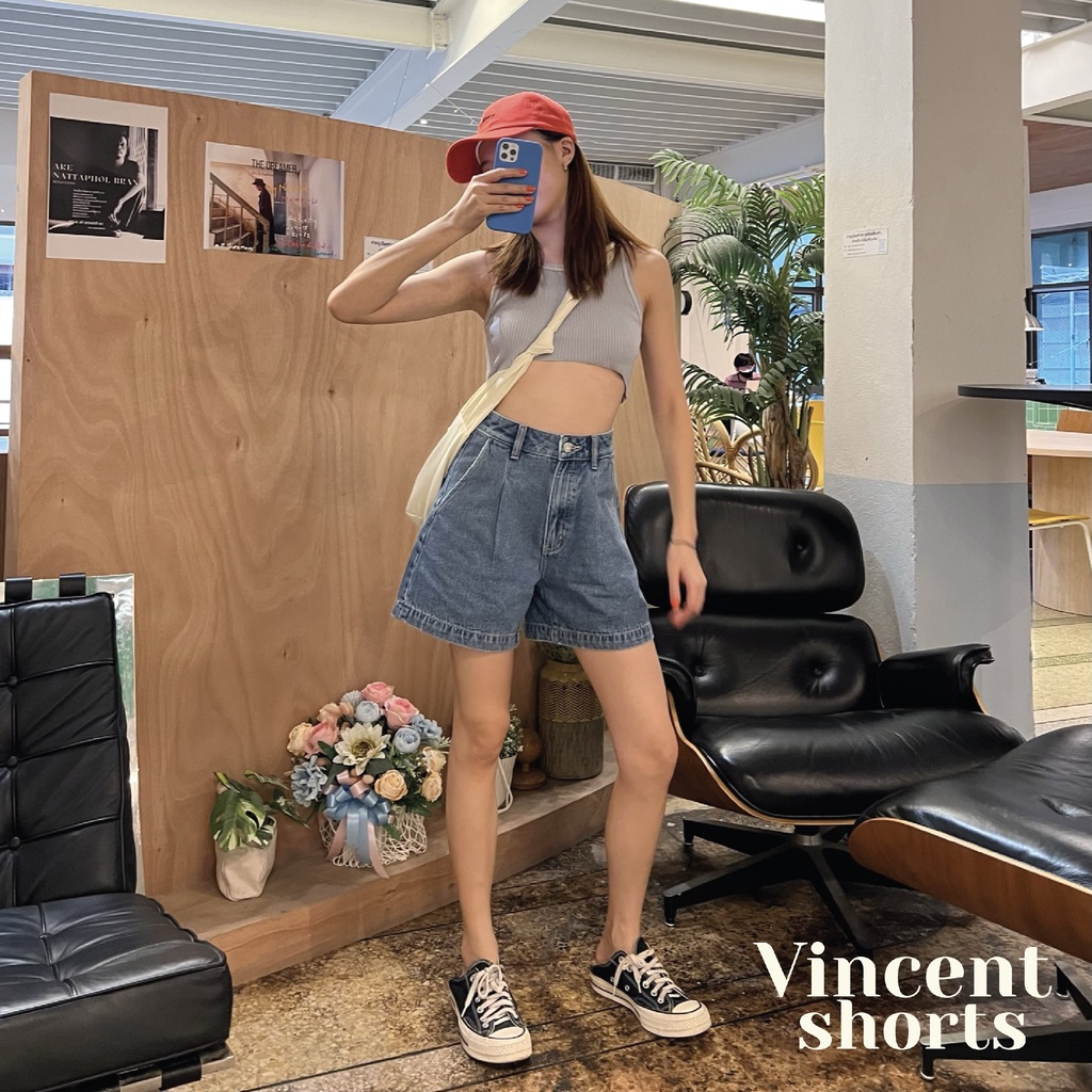 TGDA.CO - กางเกงยีนส์ขาสั้น Body girl รุ่น Vincent shorts (new color released!) (พร้อมส่ง)