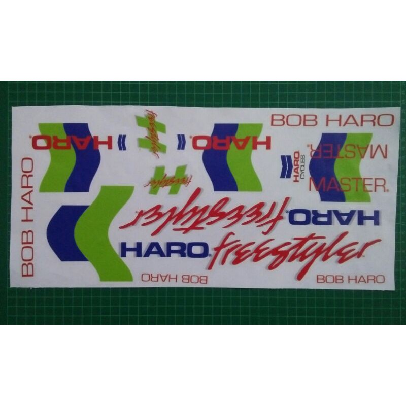 Bmx Haro Master Freestyler Decal Transparent Sticker (สําหรับสีขาวหรือโครเมี่ยม FF 20")