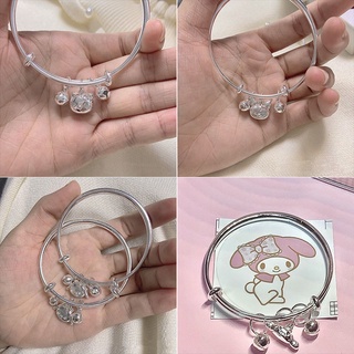 สร้อยข้อมือ ลาย Sanrio Bell Kuromi Melody Cinnamon Dog น่ารัก เหมาะกับของขวัญ สําหรับนักเรียนหญิง