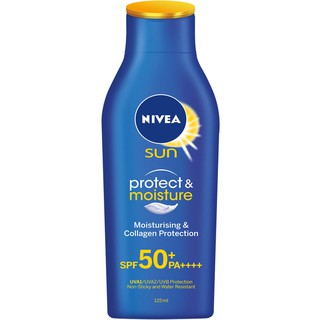 Nivea Sun Protect &amp; Moisture Body SPF50 PA++ นีเวีย ซัน โฟรเทค แอนด์ มอยส์เจอร์ บอดี้โลชั่น 125ml.