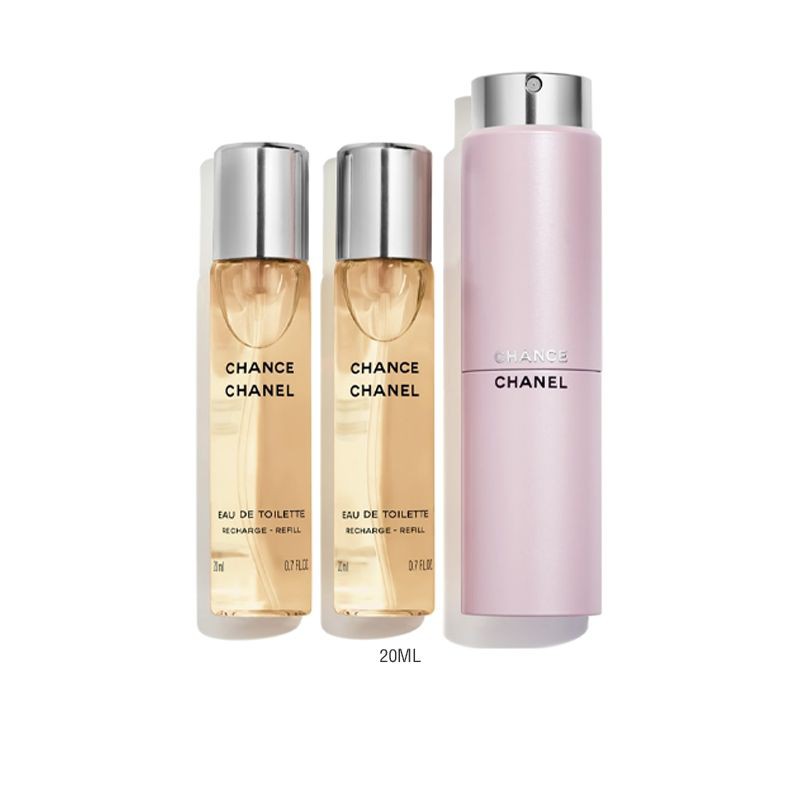 CHANEL CHANCE Eau Tendre Twist and Spray 3x20ml สเปรย์น้ำหอมโอ เดอ ทอยเลตต์ขนาดพกพา