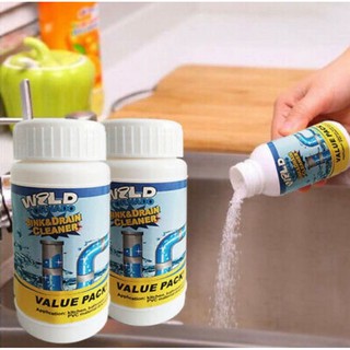 wild tornado sink &amp; drain cleaner ผงขจัดคราบแก้ต่อตันทอร์นาโด