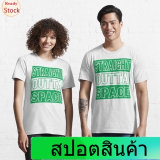 Illicit เสื้อยืดผู้ชายและผู้หญิง U.F.Mo Straight Outta Space Essential T-Shirt Sports T-shirt