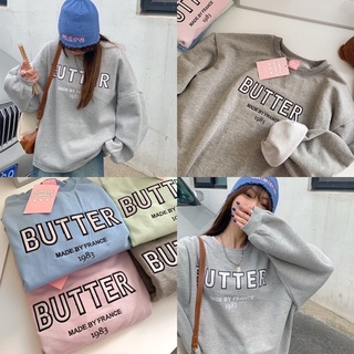 **New**♡เสื้อOversizeแขนยาว งานปักButter♡