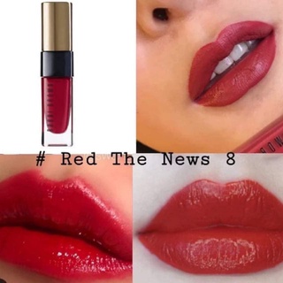 Beauty-Siam แท้ทั้งร้าน !! BOBBI BROWN LUXE LIGUID LIP-HING SHINE 2 ML. #RED THE NEWS