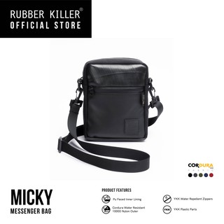 Rubber Killer - Micky (กระเป๋าสะพายข้าง, ขนาดพอดี, มีช่องเล็กใส่ของ)