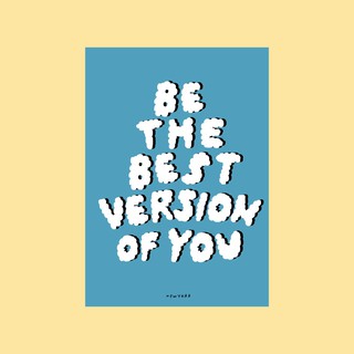 (Nyyydesign) Be the best version of you postcard InStyle โปสการ์ด