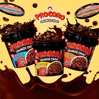 Procoro Crunch Choc โปรโกโร่ ครั้นช์ ช็อก (ช็อกโกแลตลาวาซีเรียล) 120 g.