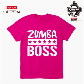 เสื้อยืดผ้าฝ้ายพิมพ์ลายแฟชั่น Zumba เสื้อยืด เสื้อกีฬา ฟิตเนส Zumba Boss