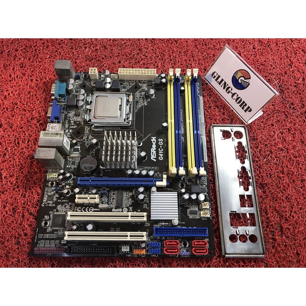 LGA775 MAINBOARD ASROCK RAM 4 SLOT - หลายรุ่น / G41C-GS /
