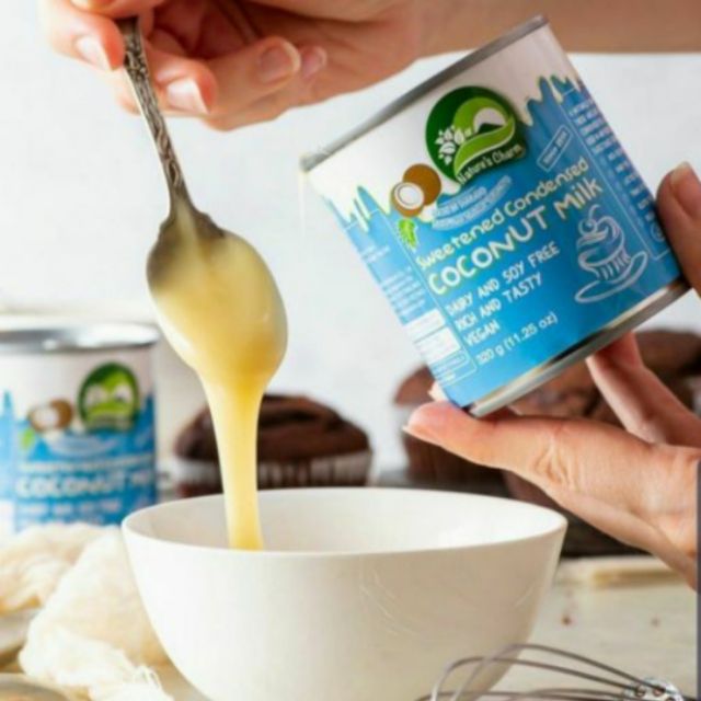 Sweetened Condensed Coconut Milk 320g Nature's Charm นมมะพร้าวข้นหวาน/กะทิข้นหวาน/นมข้นหวานเจ