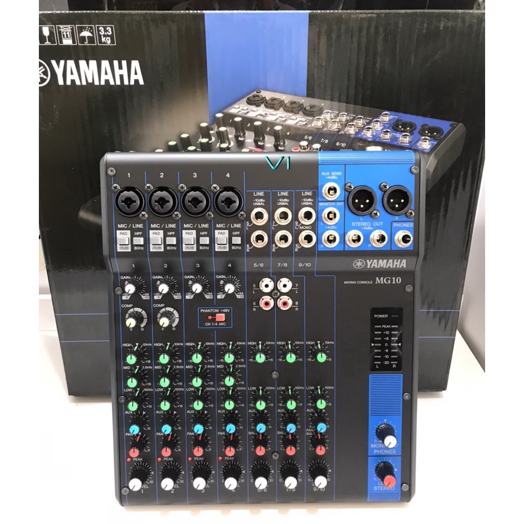 YAMAHA MG10 Analog Mixer 10 Input เครื่องผสมสัญญาณเสียง มิกเซอร์ อนาล็อก 10 ชาแนล
