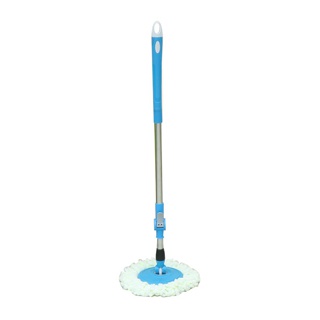 Spin Mop ไม้ถูพื้น หมุนได้ 360 องศา พร้อมผ้าไมโครไฟเบอร์ 1ชิ้น ใช้กับถังปั่น ประหยัดแรง