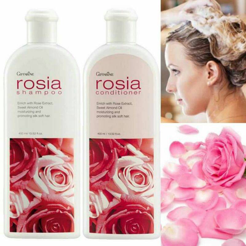 แชมพูโรเซีย & ครีมนวดผมกิฟฟารีน แชมพูกุหลาบ ครีมนวดผมกุหลาบ Giffarine Rosia