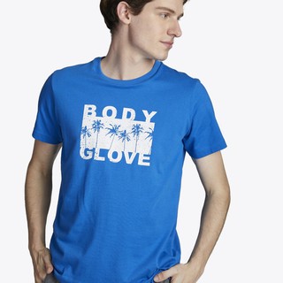 เสื้อยืดโอเวอร์ไซส์BODY GLOVE Unisex Graphic Tee Cotton T-Shirt เสื้อยืด สีดำ-01S-3XL