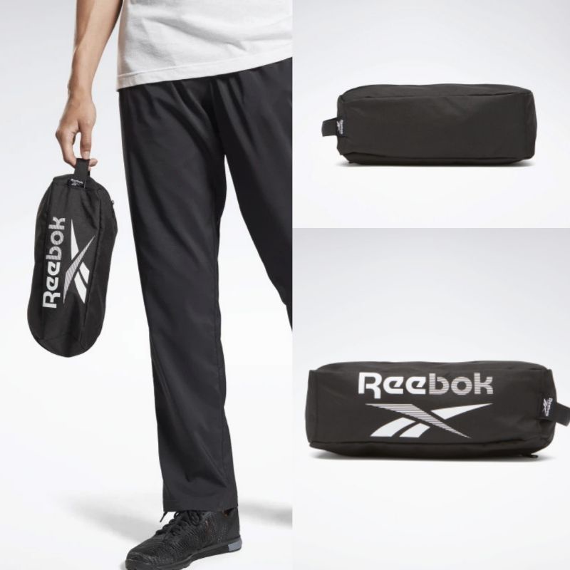 Reebok Essentials U SHOEBAG BLACK ของแท้ 100% BNWT Bag - REEBOK กระเป๋าใส่รองเท้า