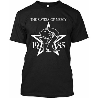 [100% Cotton] เสื้อยืดผ้าฝ้าย พิมพ์ลาย Sisters of Mercy with 1985 IDlmod80JFabki93