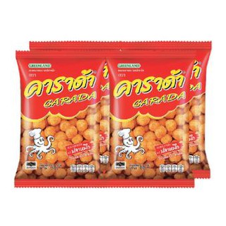 คาราด้า ขนมทอดกรอบ รสปลาหมึก ขนาด 68กรัม ยกแพ็ค 4ซอง CARADA CUTTLE FISH CRACKER