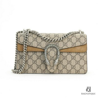 GUCCI DIONYSUS SMALL BROWN GG SUPREME MONOGRAM SHW